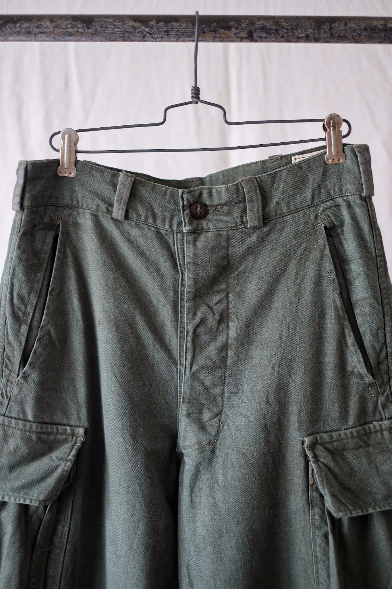 [~ 60's] French Air Force M47 Taille des pantalons de terrain.76c