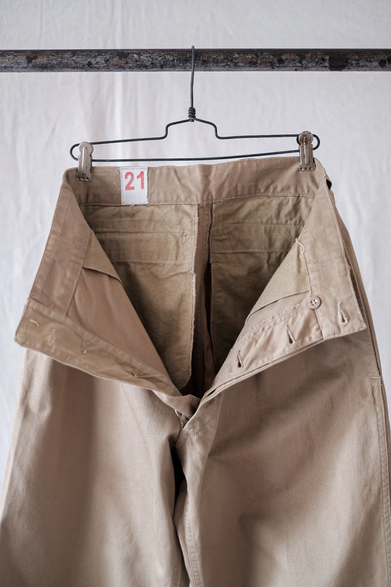 [~ 60's] Taille des pantalons chino de l'armée française M52.21