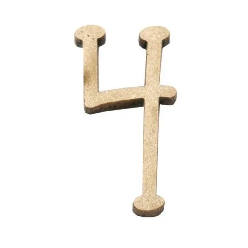 4 x10 chiffre mdf 2.8x0.4cm
