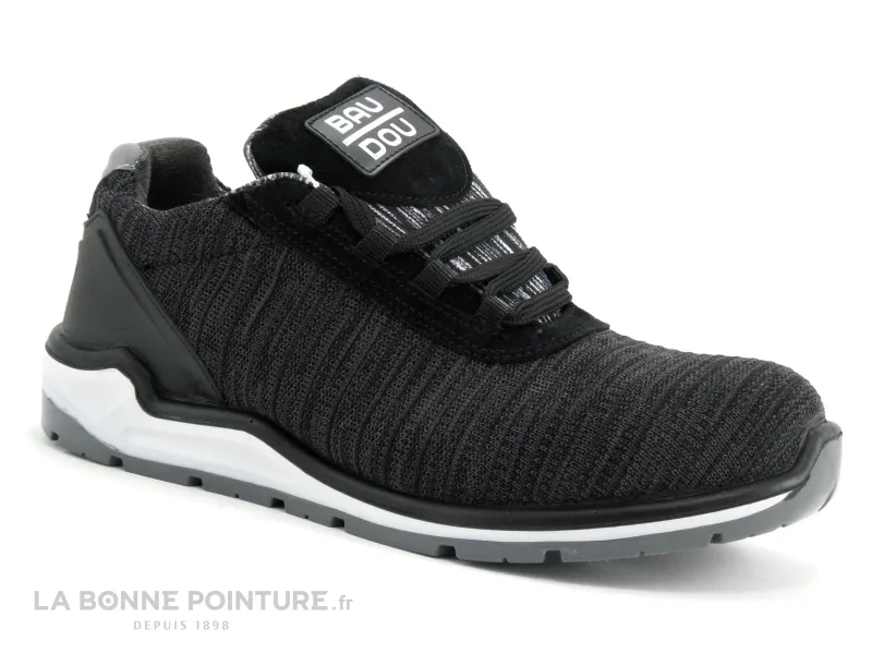 Achat chaussures Baudou Homme Ville / Travail, vente Baudou CROME - Noir - Basket securite coquee Homme