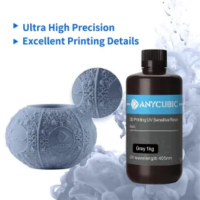 ANYCUBIC – Résine de polymérisation UV 405nm pour imprimante 3D, existe en noir, blanc, gris, universel pour impression 3D d