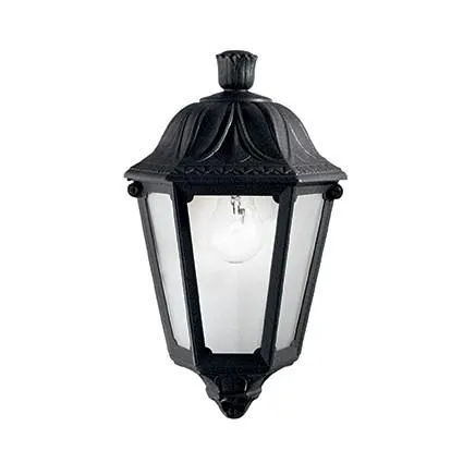 Applique extérieure classique Ideal lux Anna Noir résine