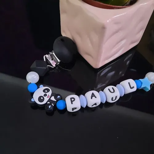 Attache sucette panda