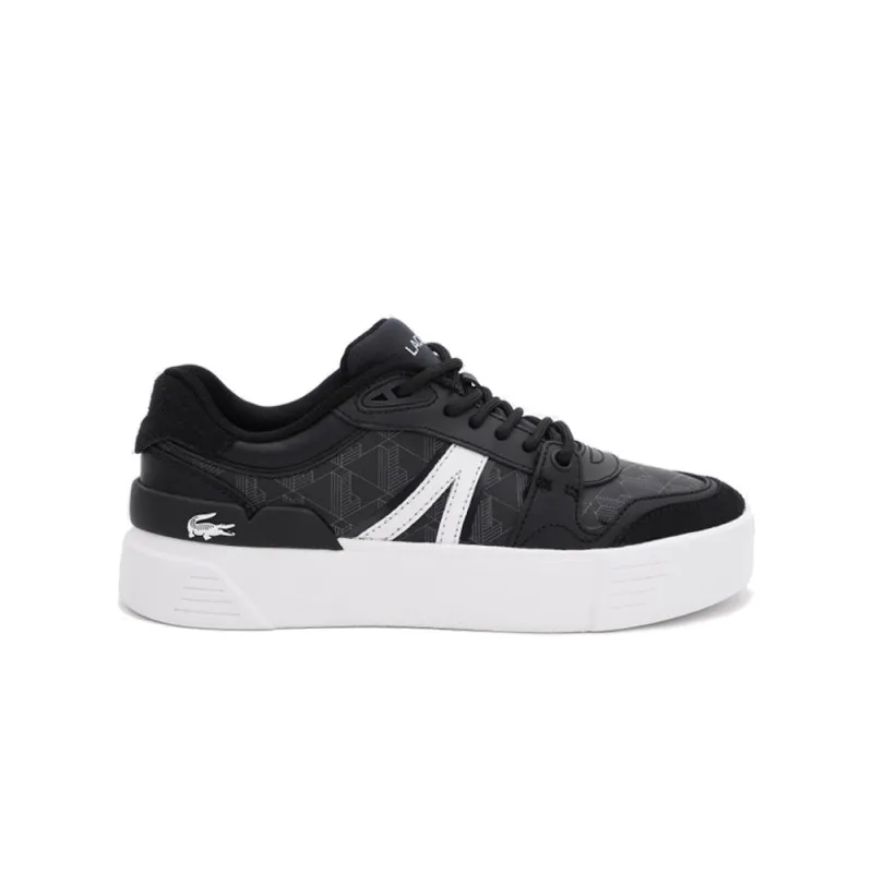 BASKETS LACOSTE L002 EVO 124 3 NOIRES ET BLANCHES