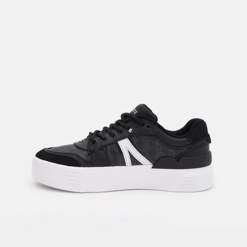 BASKETS LACOSTE L002 EVO 124 3 NOIRES ET BLANCHES