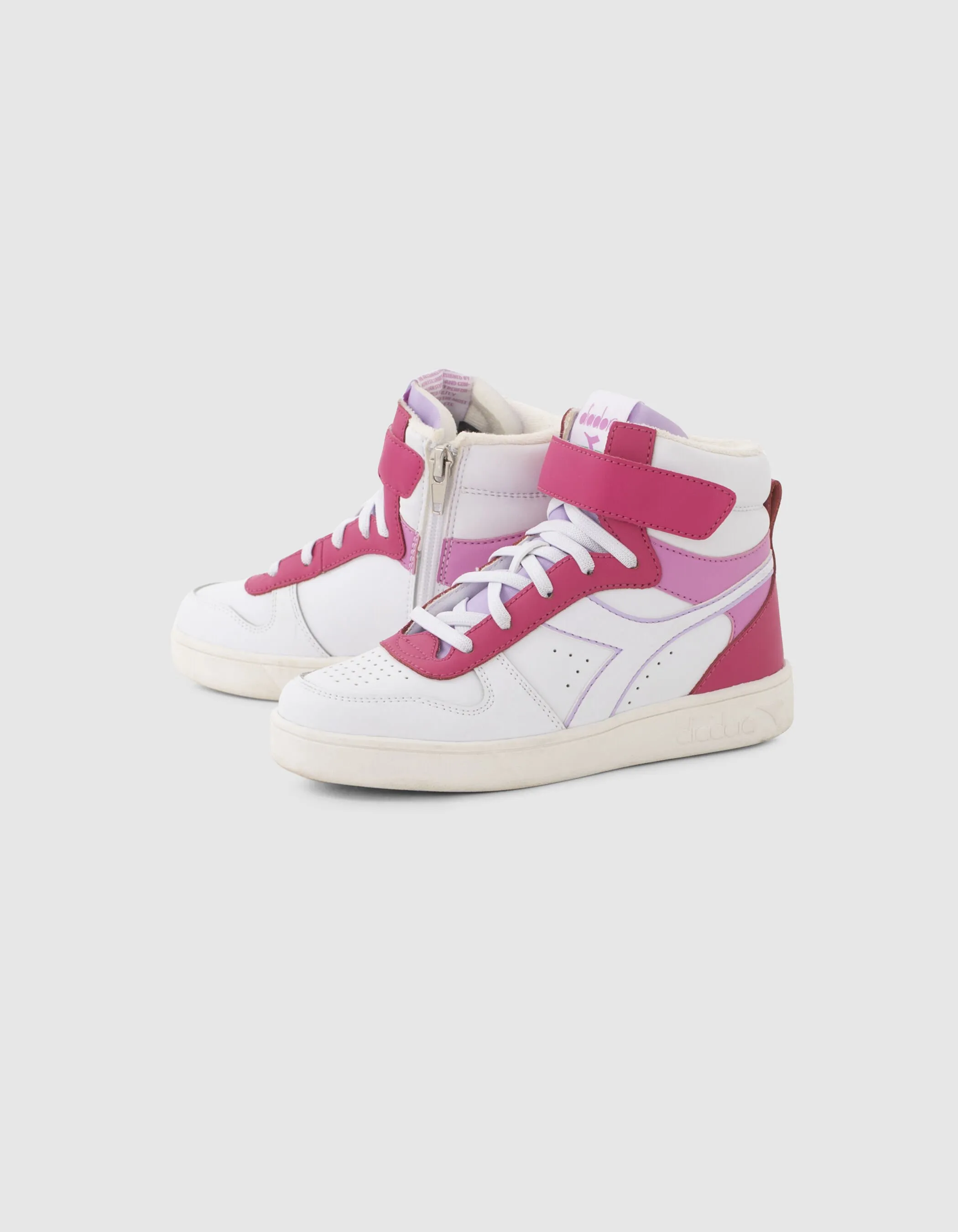 Baskets roses, blanches et parme IKKS X DIADORA fille