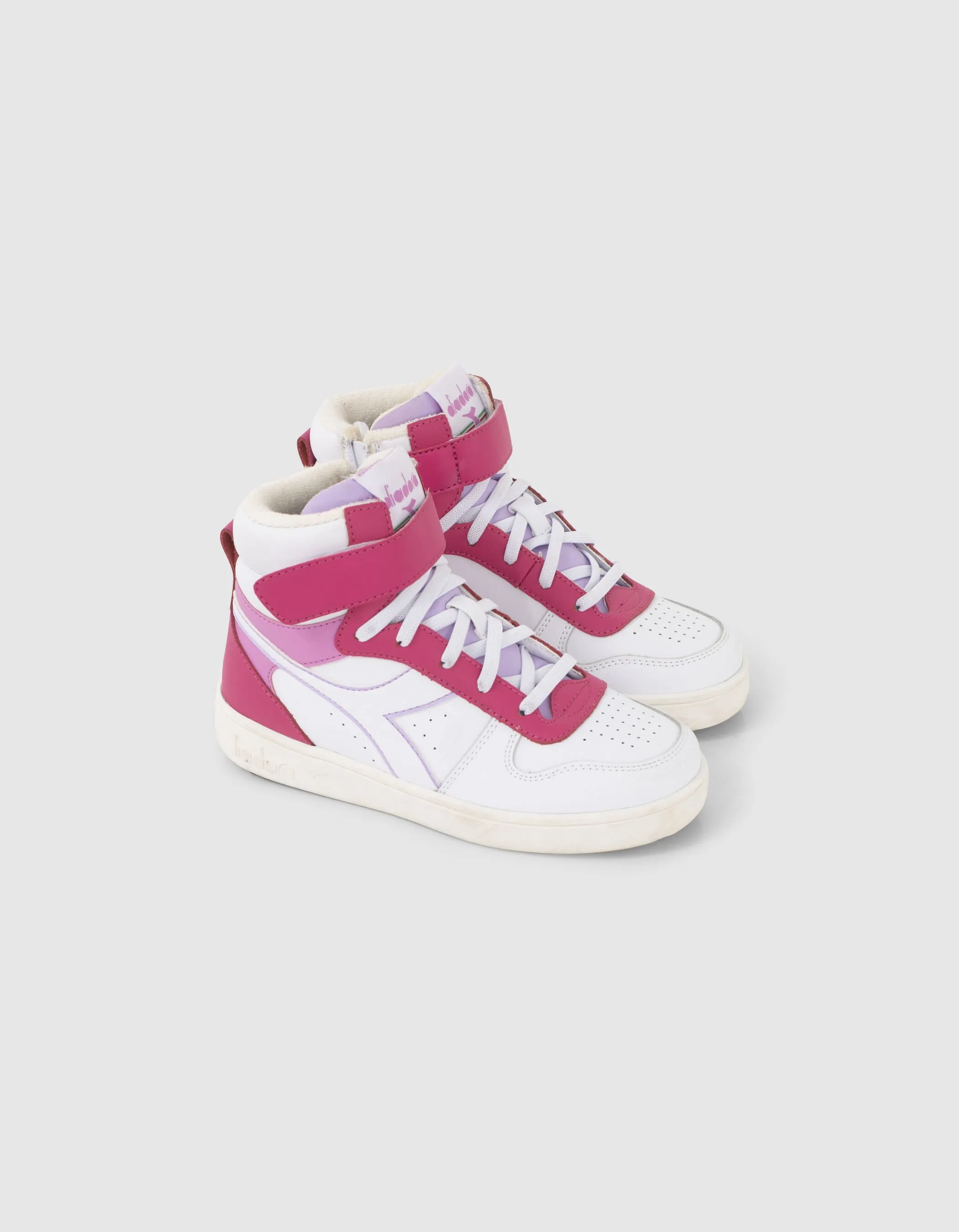 Baskets roses, blanches et parme IKKS X DIADORA fille