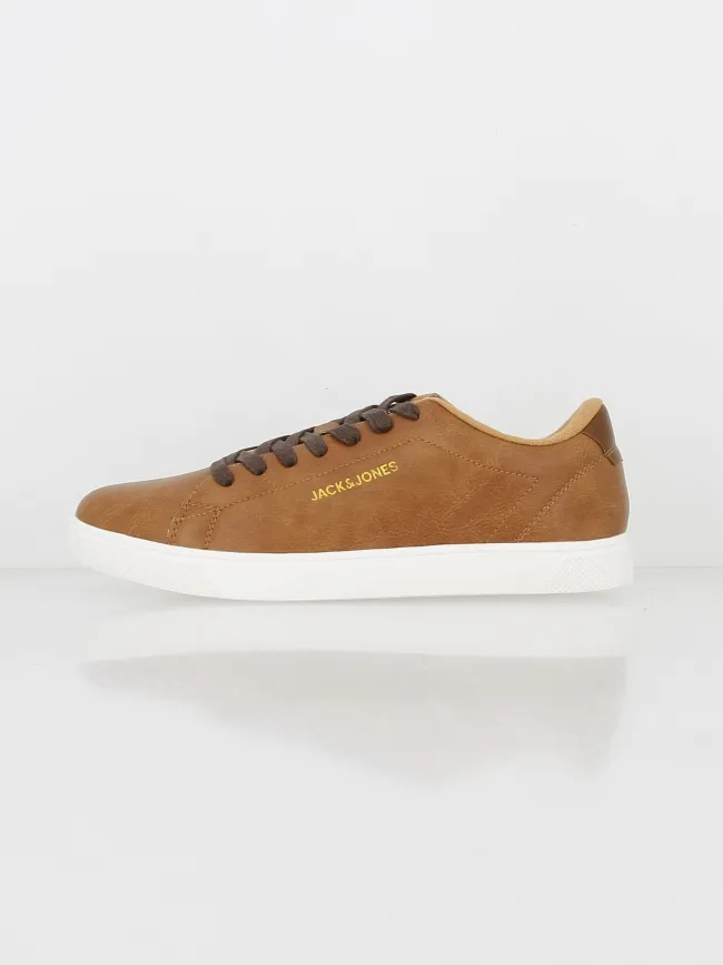 Baskets simili-cuir boss marron homme - Jack & Jones | wimod