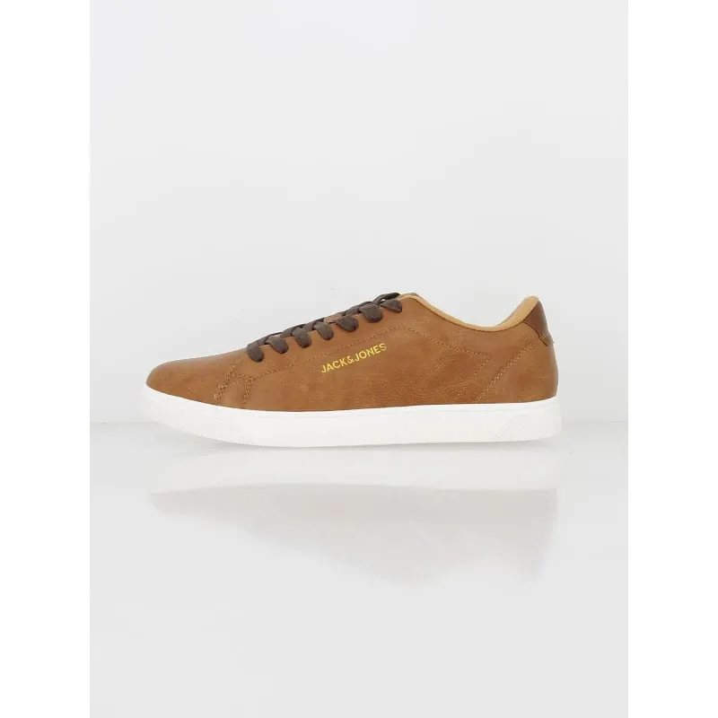 Baskets simili-cuir boss marron homme - Jack & Jones | wimod