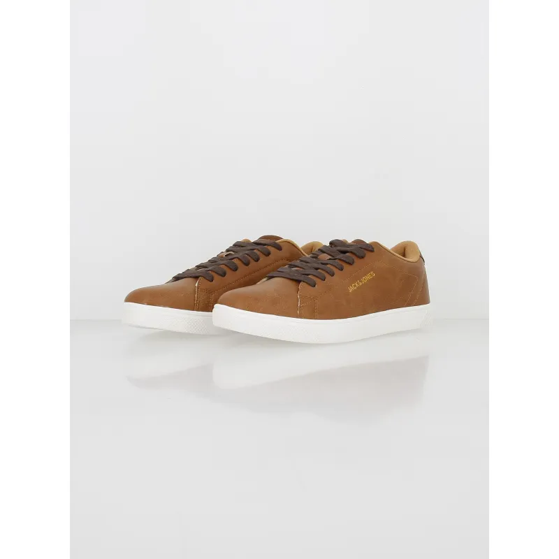 Baskets simili-cuir boss marron homme - Jack & Jones | wimod