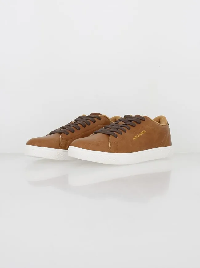 Baskets simili-cuir boss marron homme - Jack & Jones | wimod