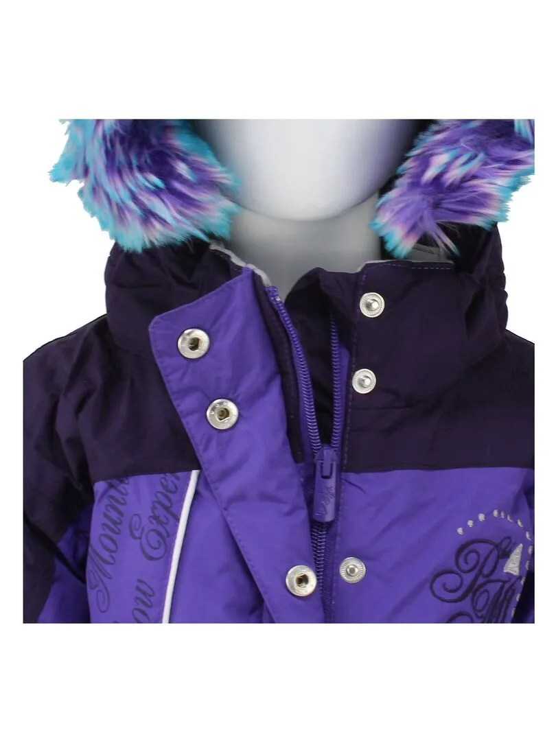 Blouson de ski fille FALAZA - PEAK MOUNTAIN - Violet