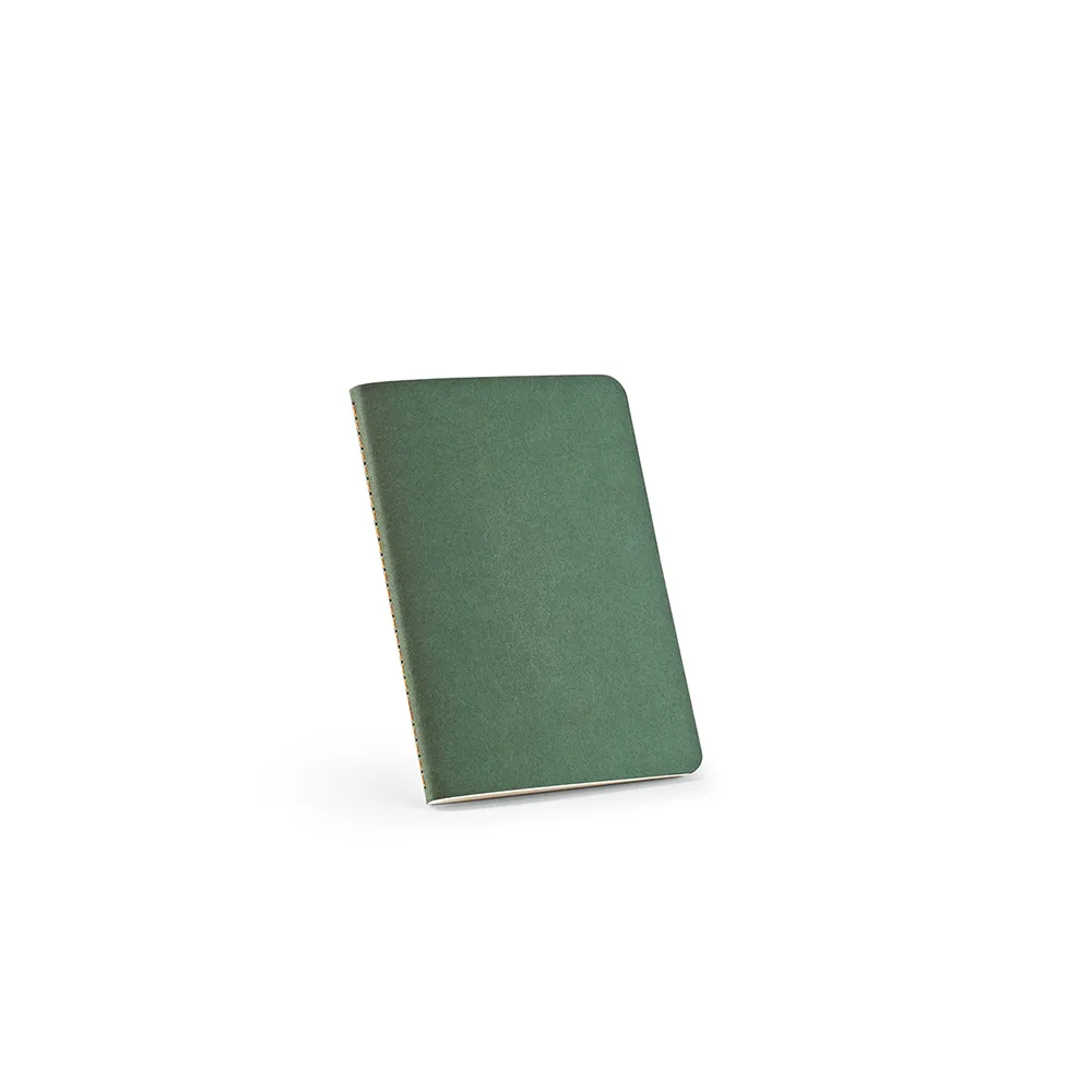 Carnet A6 personnalisable en carton recyclé - Cousue - BRONTE - Vertlapub