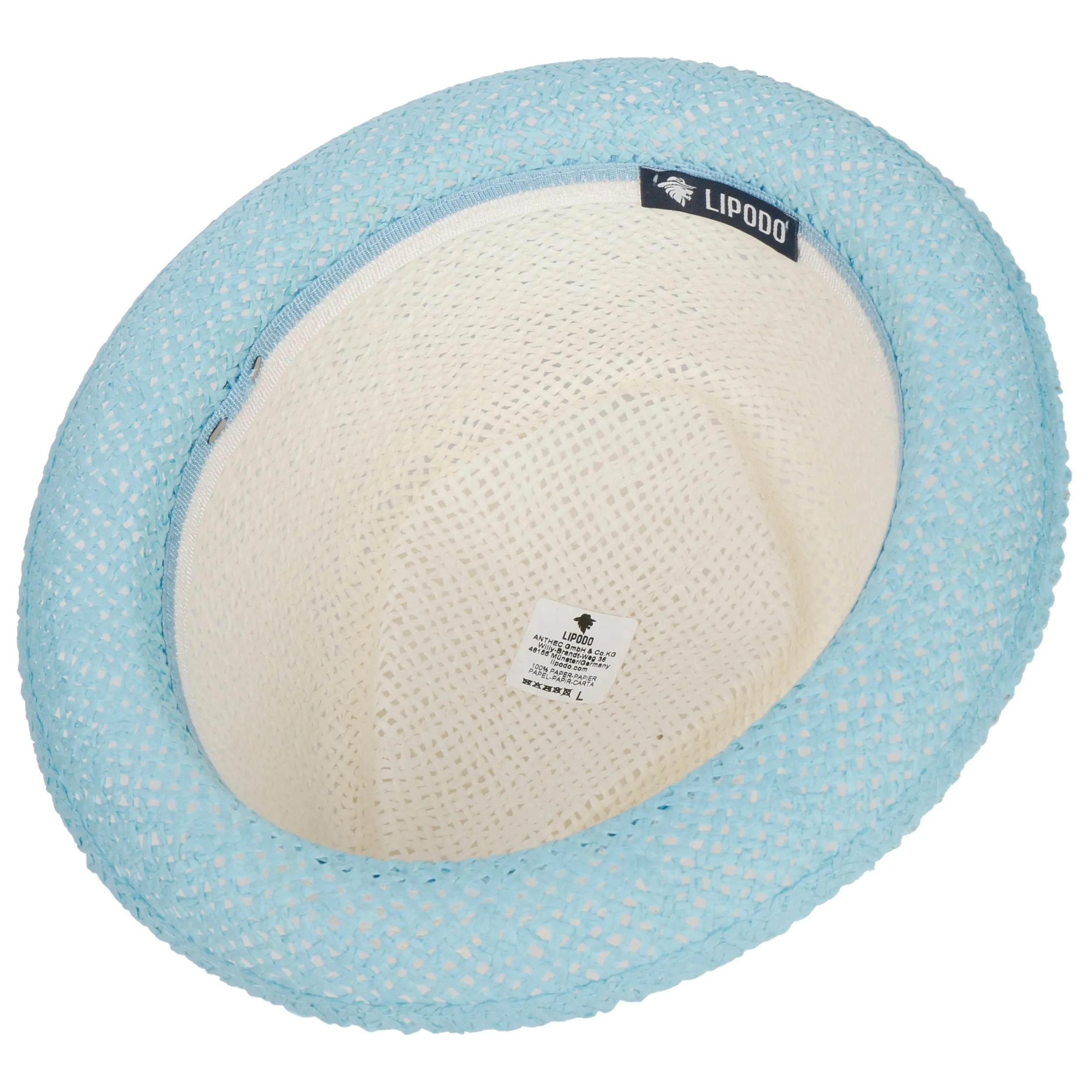 Chapeau en Paille Leoluca Pork Pie by Lipodo --> Chapeaux, casquettes & bonnets en ligne ▷ Chapeaushop