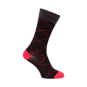 Chaussette laine Intersia noir - Labonal : vente chaussettes pour h...