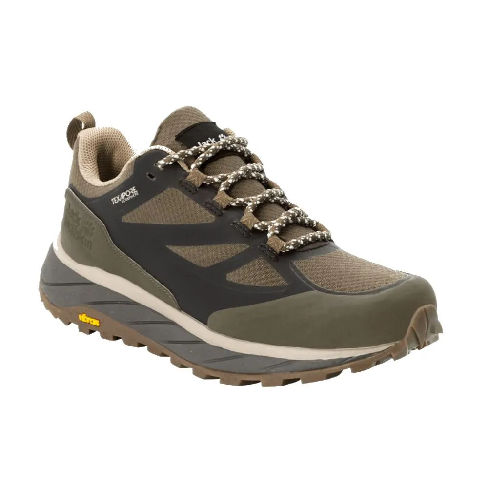 Chaussures de randonnée Jack Wolfskin | Jack Wolfskin Terraventure  Texapore mid maroon /  beige pour homme | 4051621-5347