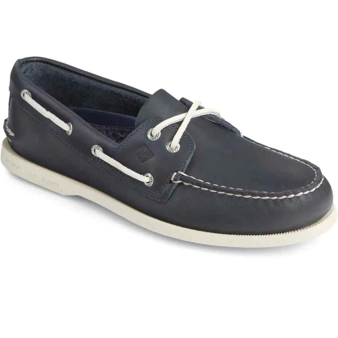 Chaussures En Cuir Bateau Pour Homme A/O 2-EYE LEATHER bleu Sperry - Chaussures de ville Homme sur MenCorner
