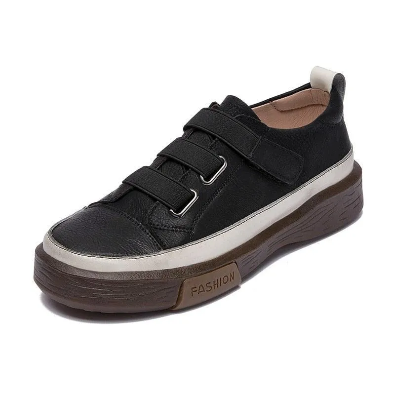 Chaussures orthopédiques Décontractées Plates en Cuir pour Femmes - GTOO