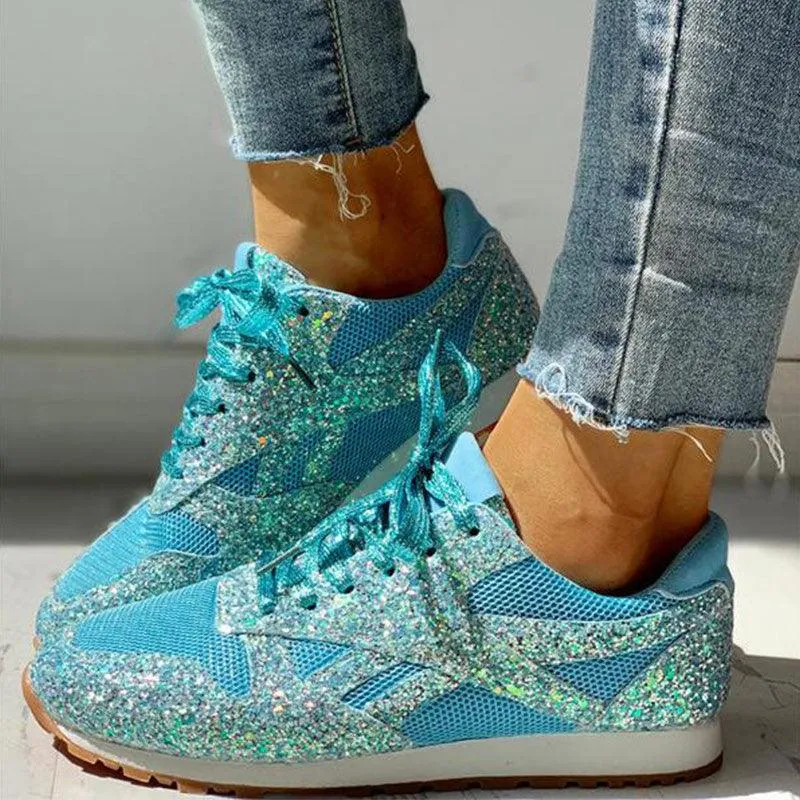 chaussures orthopédiques décontractées à paillettes - Vanshe