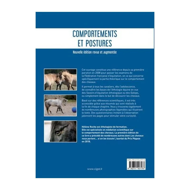 Comportements et postures - Nouvelle édition Vigot - Equestra
