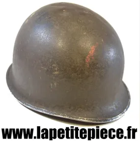 Coque de casque américain m1 premier type, anneaux de jugulaire fixe.