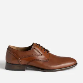 Derby cognac en cuir - Chaussures de ville Homme | ERAM