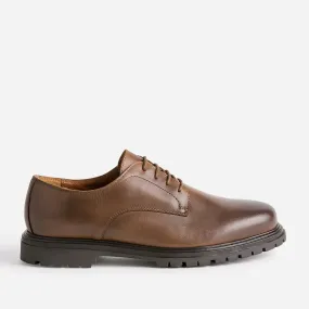 Derby cognac en cuir semelle crantée - Chaussures de ville Homme | ERAM