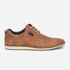 Derby confort cognac perforé - Chaussures de ville Homme | ERAM