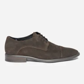 Derby ERAM FLEX marron en cuir velours - Chaussures de ville Homme | ERAM