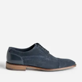 Derby marine cuir velours éco-conçu - Chaussures de ville Homme | ERAM