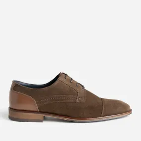 Derby marron cuir velours éco-conçu - Chaussures de ville Homme | ERAM