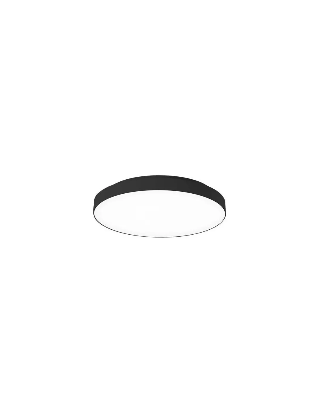Disc 22W 4000K capteur+secours IP54 noir RAL9004 INTEGRATECH DISC204BSDE