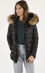 Doudoune courte Joyce-mid noir Rock and Blue - La Canadienne - Doudounes Textile Noir