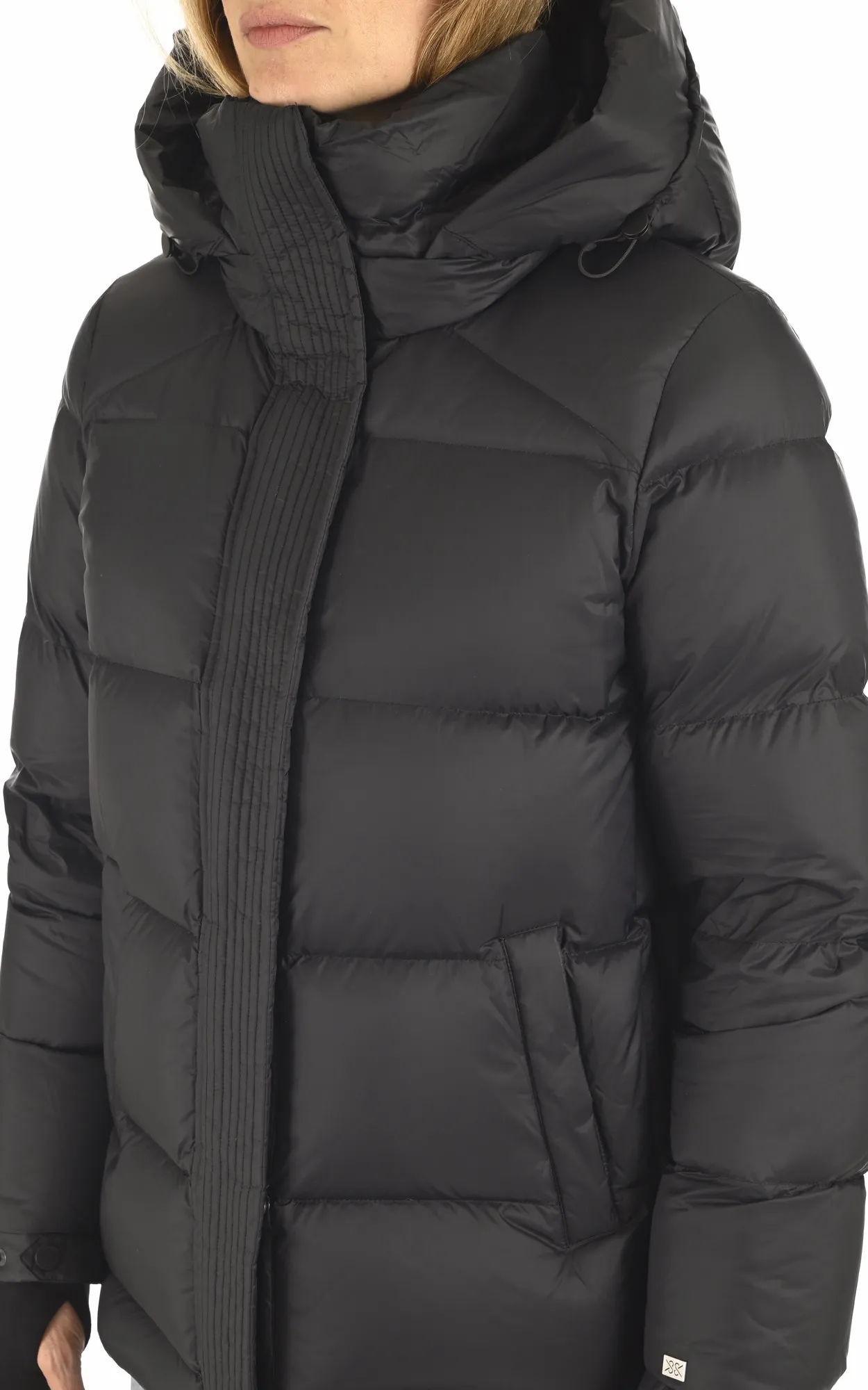Doudoune Deja noire Soia & Kyo - La Canadienne - Doudounes Textile Black