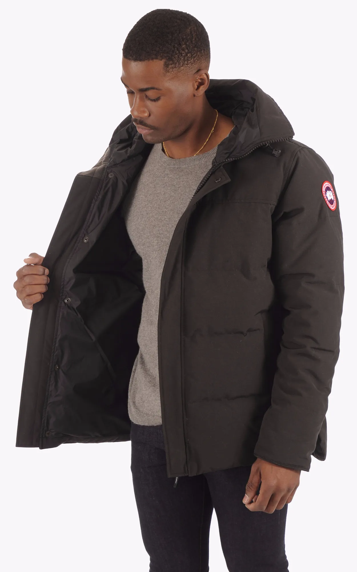 Doudoune Mac Millan Black Canada Goose - La Canadienne - Doudounes Textile Noir