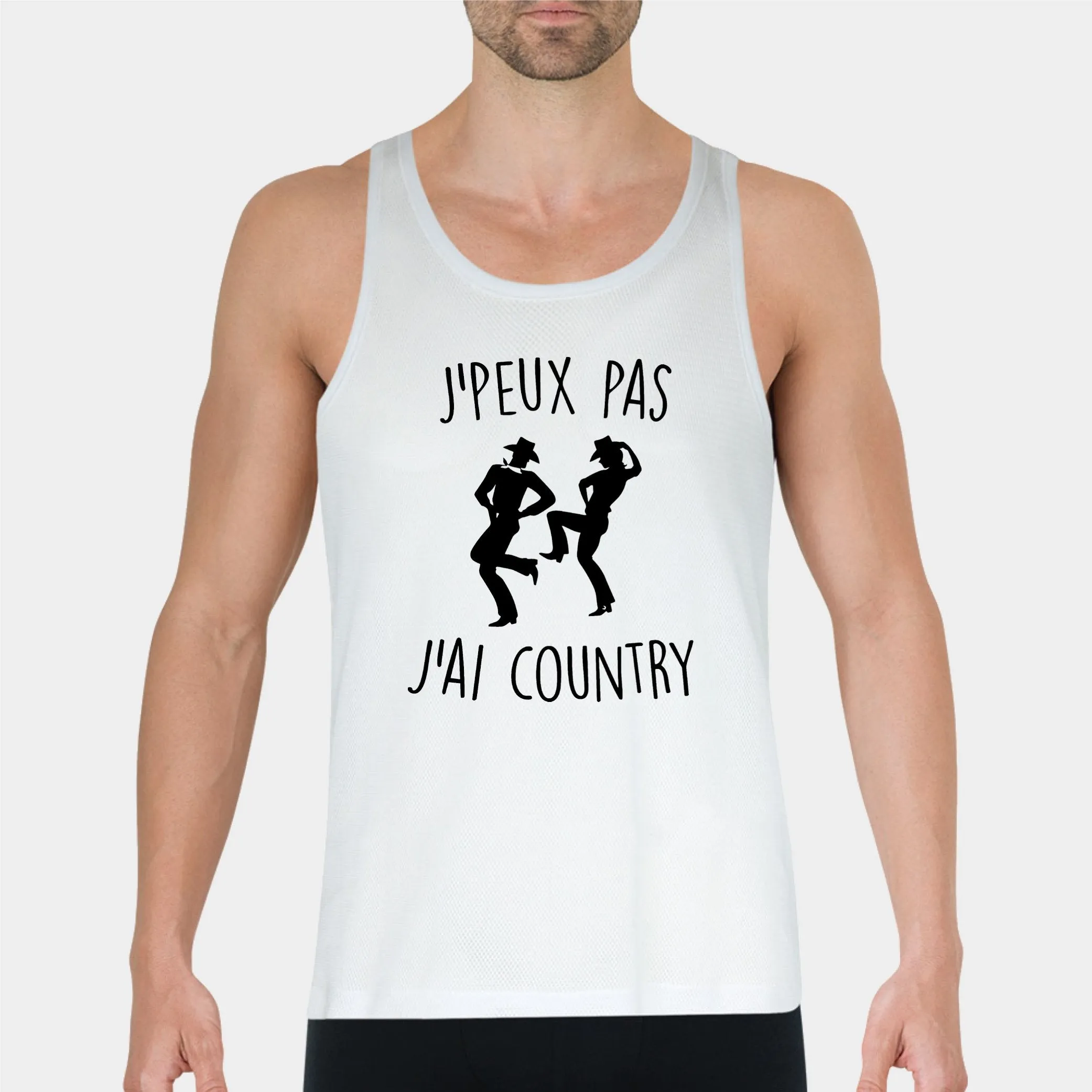 Débardeur Homme J'peux pas j'ai country