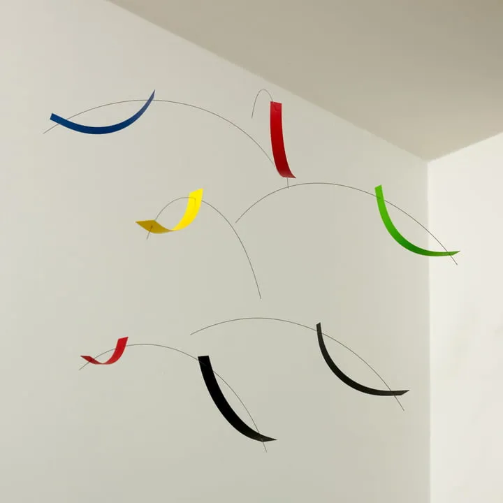 Flensted Mobiles - Breeze Mobile, vert / rouge / jaune