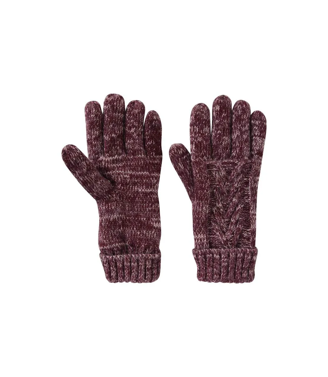 Gants d´hiver femme taille unique bordeaux Mountain Warehouse