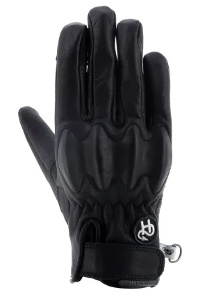 Gants femme Helstons Wave air été cuir noir, gant été coqué