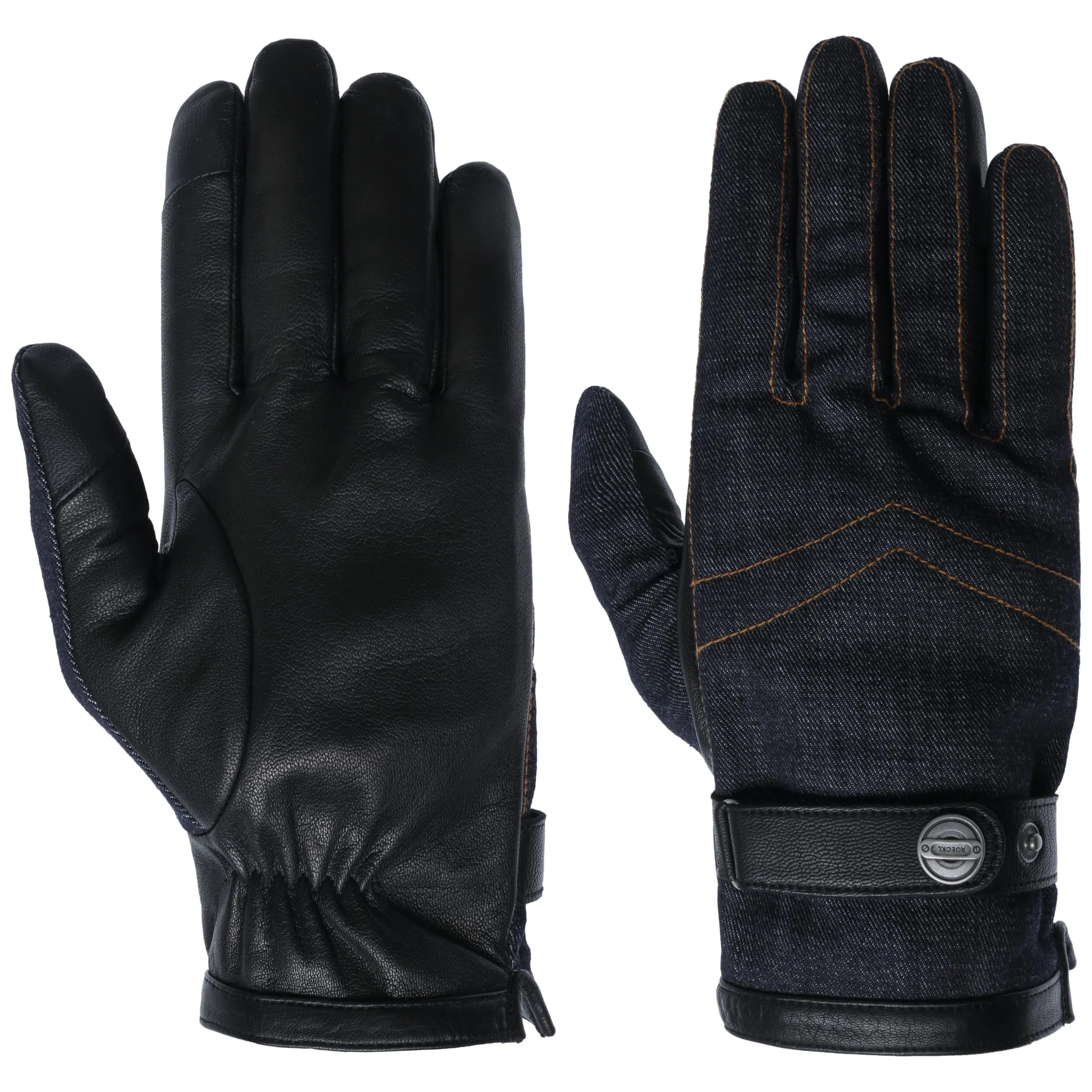 Gants pour Homme Oakland Touch Denim by Roeckl --> Chapeaux, casquettes & bonnets en ligne ▷ Chapeaushop