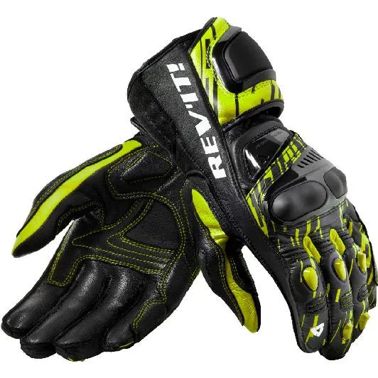 Gants QUANTUM 2 REVIT Neon Yellow-Black - MAXXESS.FR, Gants moto été