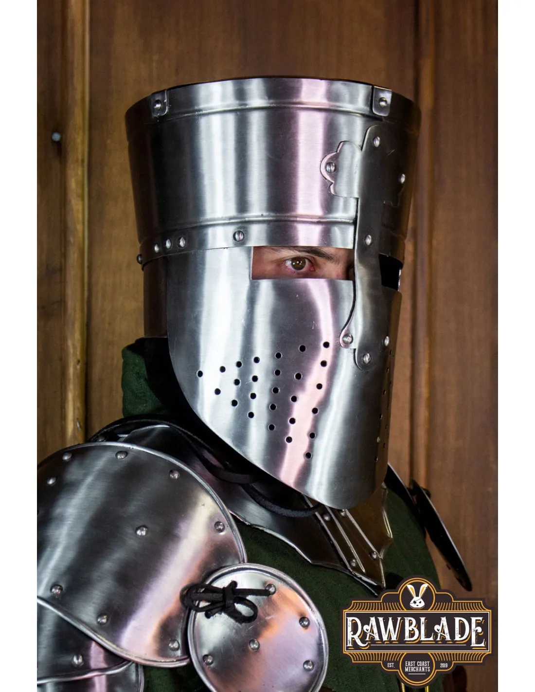 Grand heaume médiéval des croisades de Reynald, XIIIe-XIVe siècles ⚔️ Boutique