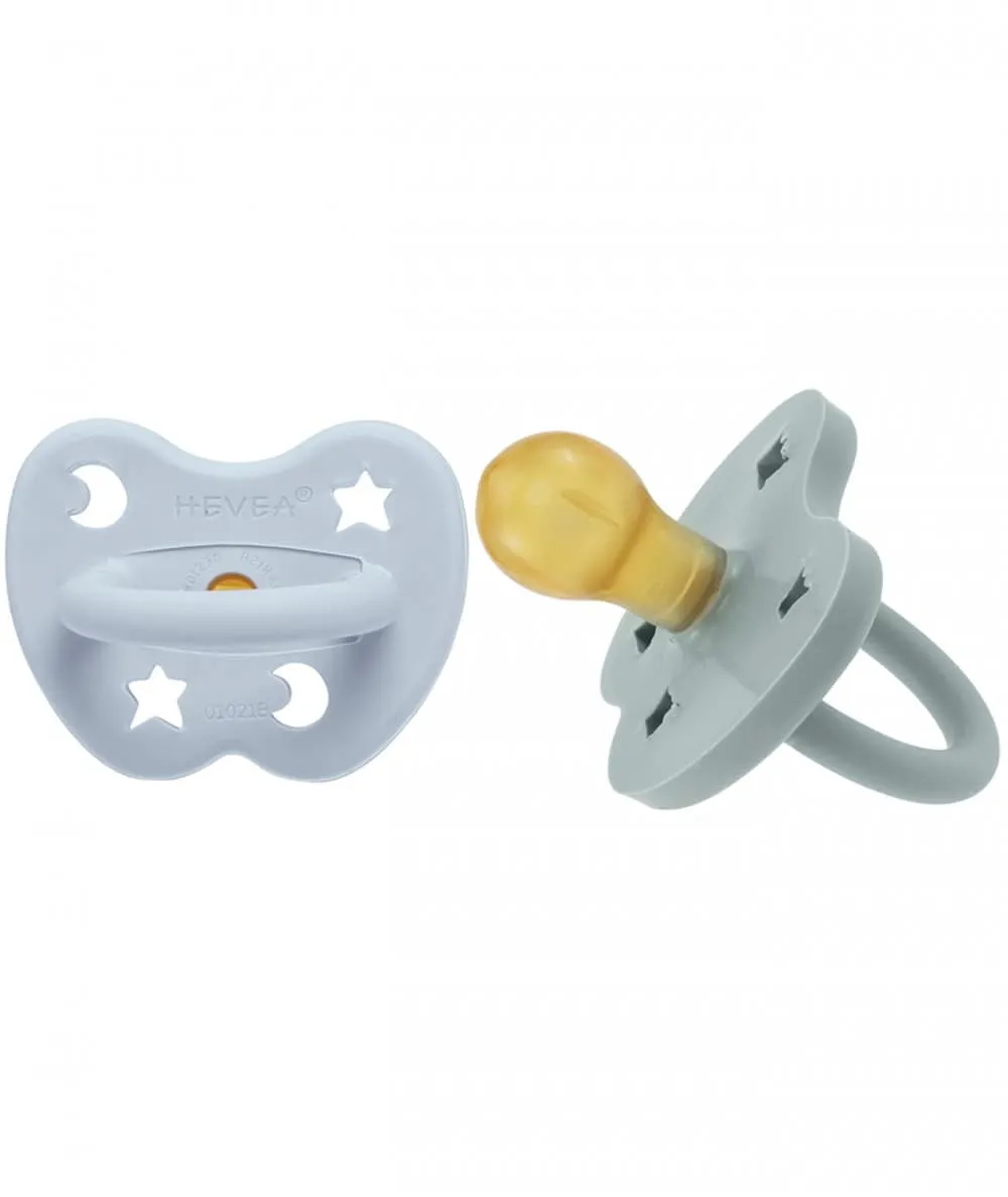 Hevea baby : sucettes anatomiques 3/36 mois - lot de 2 - 100% Ecoresponsable - Mer(e)veilleuse