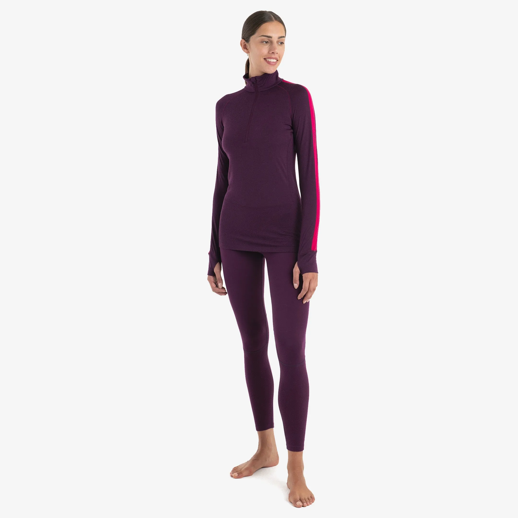 Icebreaker - Merino 200 Zoneknit Ls Half Zip - Femme