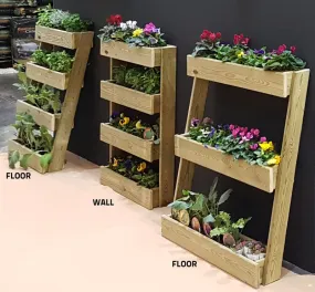 Jardinière en bois Ligne Stand