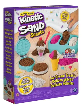 Kinetic Sand Set de crème glacée avec du sable parfumé - N/A