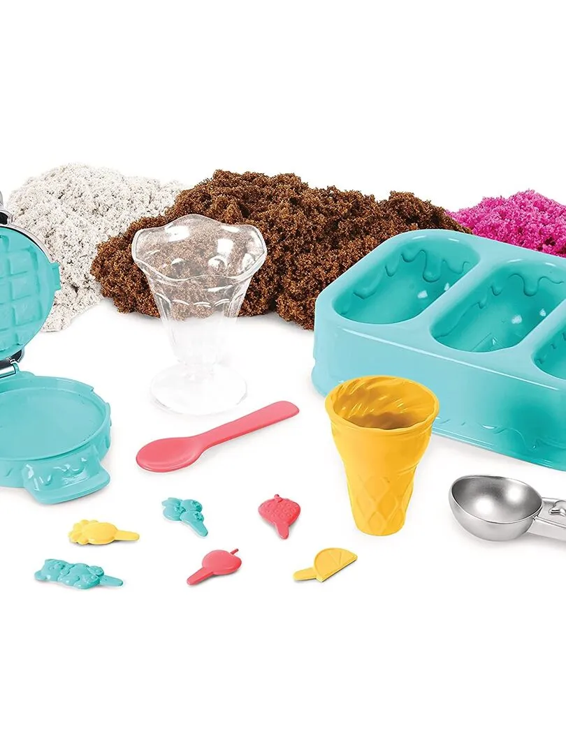 Kinetic Sand Set de crème glacée avec du sable parfumé - N/A