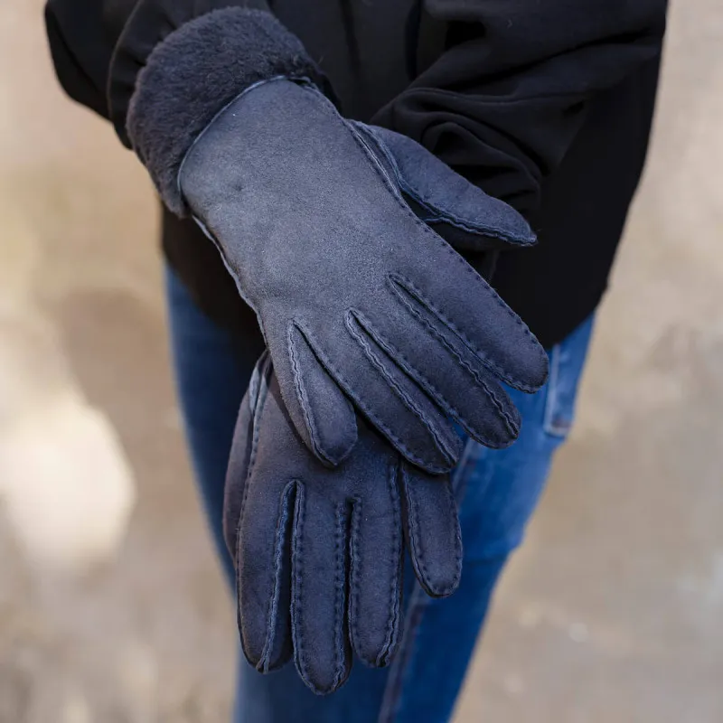 Les gants en cuir d'agneau marine - Glove Story - Scarpe