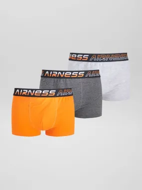 Lot de 3 boxers unis 'Airness' - Orange