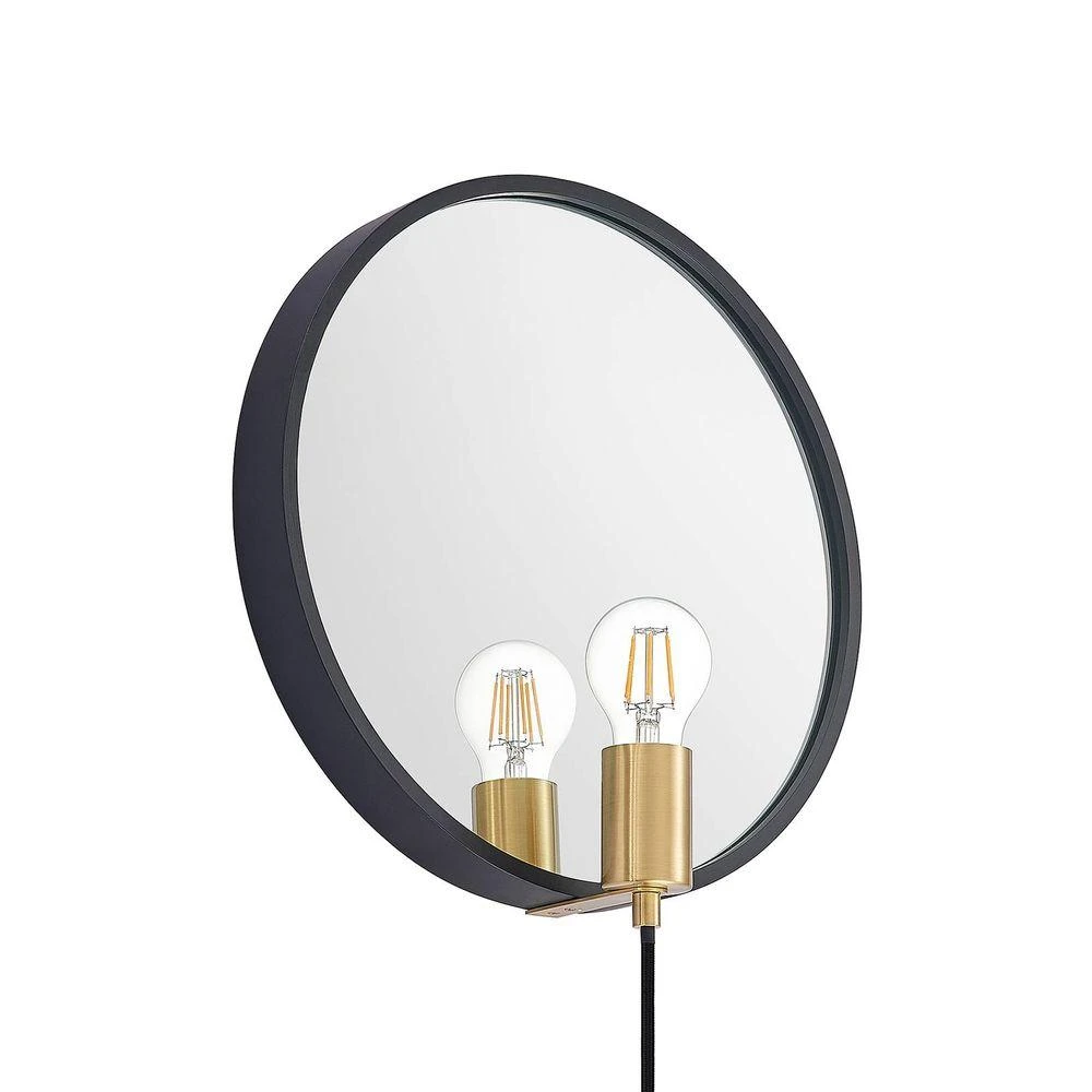 LumaniApplique Murale w/Mirror Black - Lucande